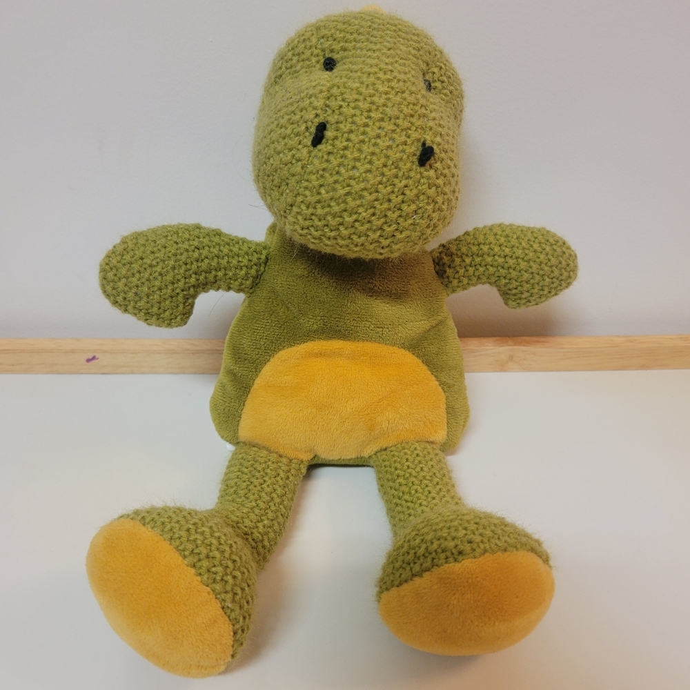 Wild Baby Green 12" Dinosaur - Heatable Plush with Cold/Warm Pack - Preowned
